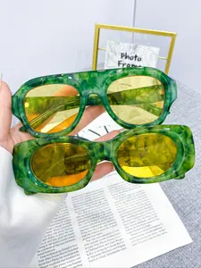 2pcs New Vintage Pattern Set, Versatile Fashion, Stylish Glasses, Suitable for Men and Women, Perfect for Photography, Daily Wear Decorative Glasses