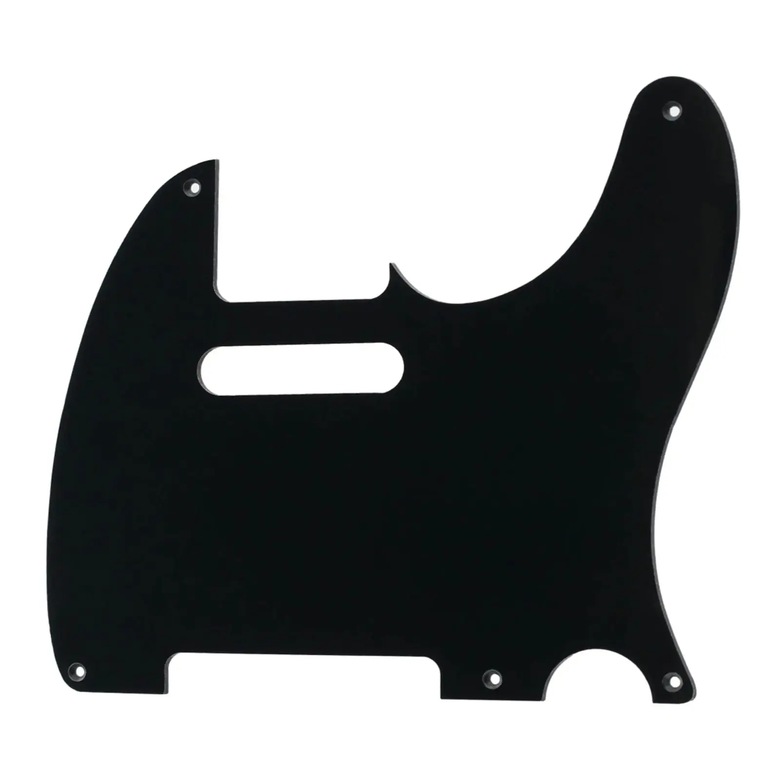 5-Hole 52' Telecaster Pickguard - 1-Ply Black