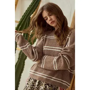 CLOSE ENCOUNTERS SWEATER - High-Quality Striped Loose Fit Sweater for All-Day Wear Classic Versatile Design
