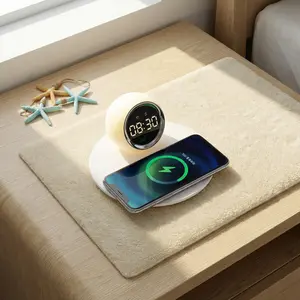 Wireless Charging Digital Alarm Clock Night Light | 15W Fast Charging + Soft Night Light | Desktop/Bedside Creative Gadget | Perfect Gift for Spring, Memorial Day, Easter #TikTokShopStockUp #TikTokShopMothersDay
