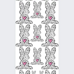 Speckled Bunny DTF Transfers Gang Sheet 22Wx 36L DIY Direct to Film T shirt transfers