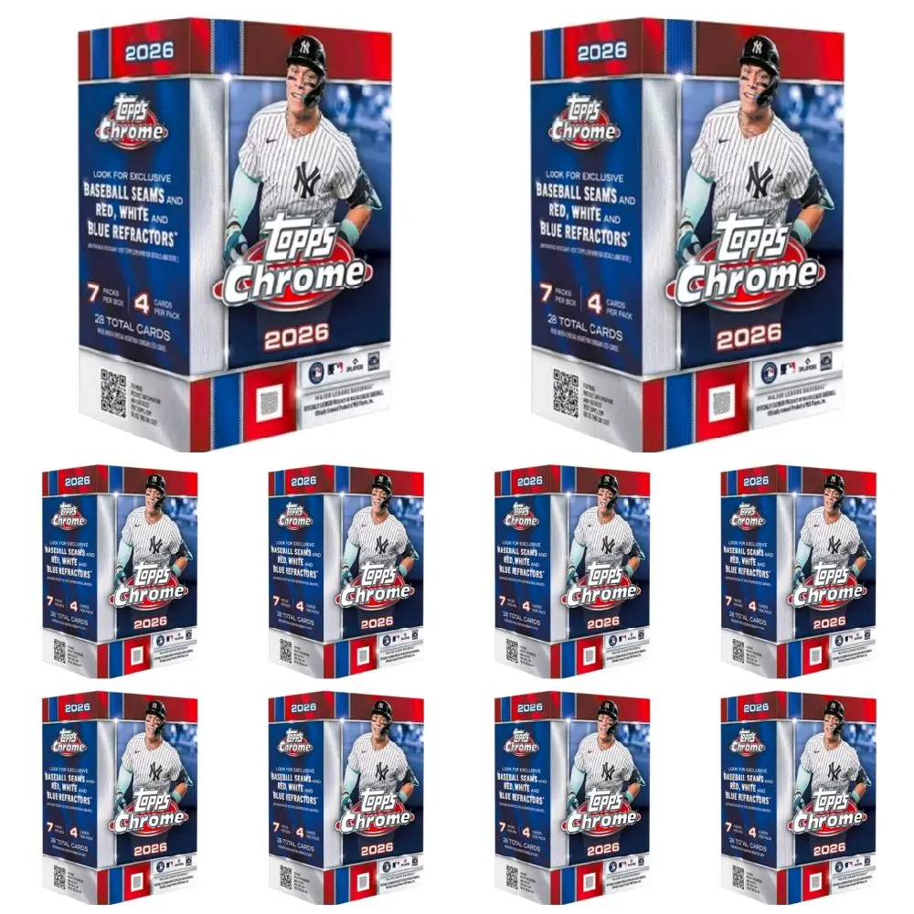 PYT BREAK - 10 Blaster Boxes of 2026 Topps Chrome Baseball Cards