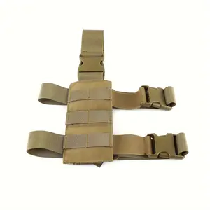 Single Pack Adjustable Durable Oxford Cloth Multi-functional Tactical Leg Strap Thigh Pack Support for Riding, Running, Hunting Accessories - Mixed Color