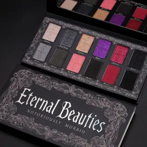 Eternal Beauties Pressed Eye Shadow Palette Matte Goth Essentials Palette Cosmetic Eyeshadow Makeup