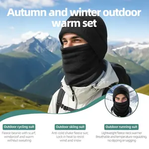 Winter Outdoor Warm Wool Sports Cap, Running Hat, Ear Warmer, Hiking Motorcycle Bicycle Skiing Helmet Cap, 1pcs