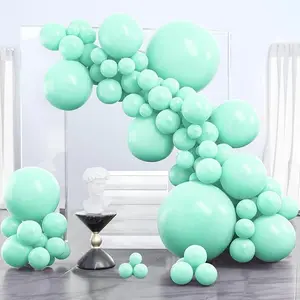 PartyWoo Mint Balloons, 100 pcs Pastel Teal Different Sizes Pack of 36 Inch 18 Inch 12 Inch 10 Inch 5 Inch Pastel Turquoise for Balloon Garland or Arch as Party Decorations, Mint-Q03