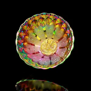 Iridescent Peacock Feather Jianzhan with Golden Dragon Filigree Base | Rainbow Glaze Auspicious Vessel,Chinese culture,High-temperature firing,Handcrafted ceramic cup,Wine Glass, Kung Fu Cup,Drinkware