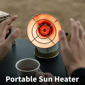 Portable Outdoor Gas Heater, Camping Tent Heater with Fuel Canister, Compact Radiant Heating Stove for Outdoor Use