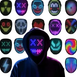 Led Mask w/ Motion Sensing Accessories Rgb Light Gift Set