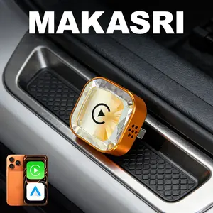 2 in 1 Wireless Apple CarPlay Adapter, for both Apple and Android,converts wired to wireless, suitable for factory wired CarPlay cars from 2016+(Diamond version)