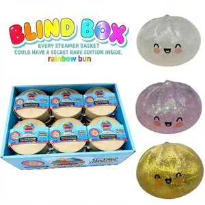 Expressive Big Dumpling Squishy , Mysecret Bun Fidget Toy, Soft TPR Material, Stress Relief, Unboxing Surprise,rare squishy Style per Pack. suitable for children to exchange gifts