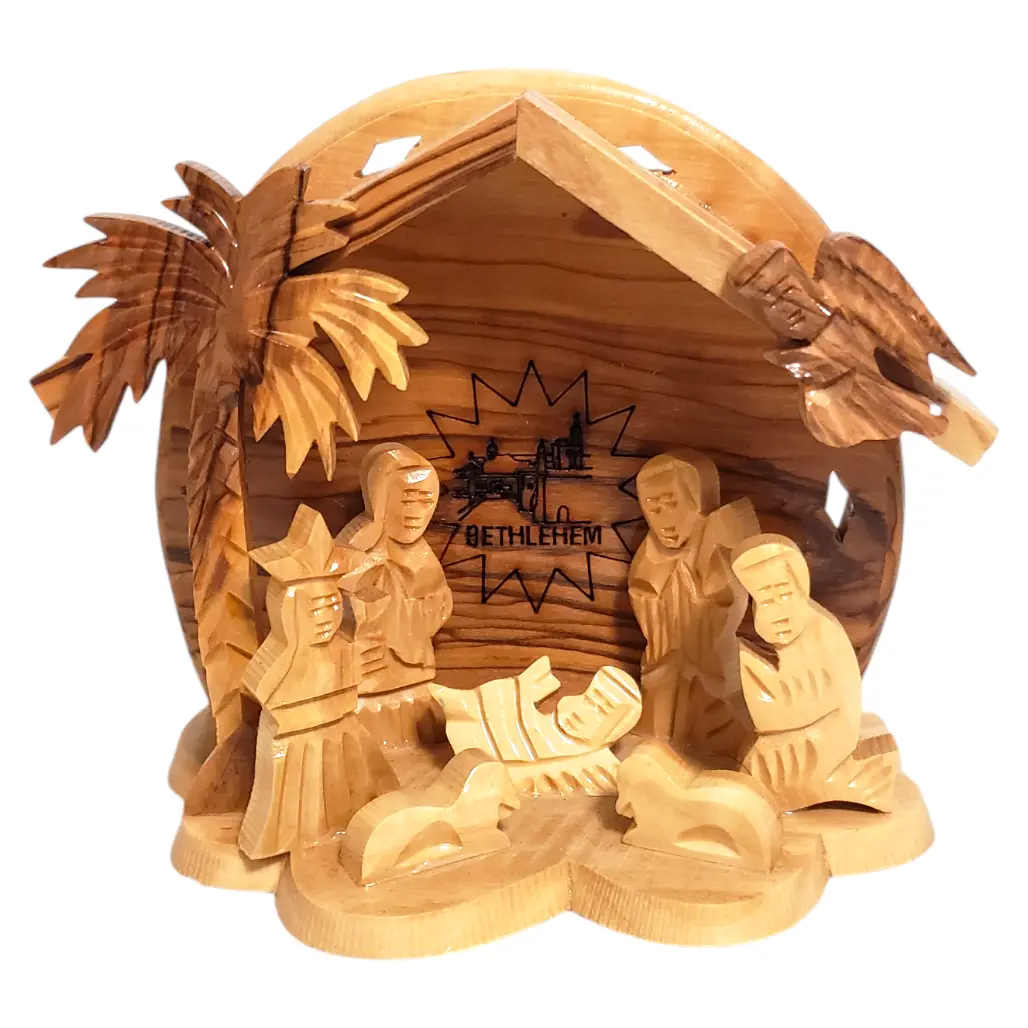 Olive Wood Nativity Scene from the Holy Land