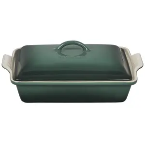 Le Creuset 4 qt Stoneware Heritage Covered Rectangular Casserole