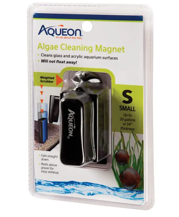 Aqueon Aquarium Algae Scraper, Fish Tank Magnetic Glass Cleaner for Glass/Acrylic, Small