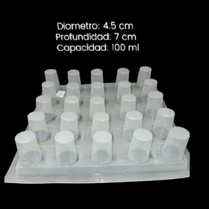 Molde de Plastico THICK mold for jellopops / gelapaletas