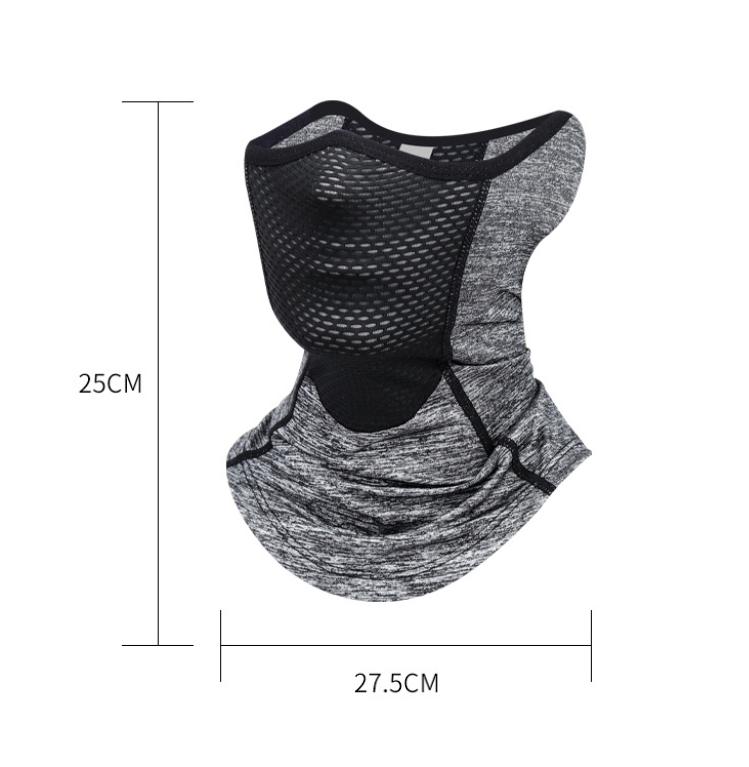Summer Cool Ice Silk Balaclava Face Mask | Sun Protection, Breathable Mesh, Motorcycle Bike Hiking Gaiter, Anti-Dust Neck Scarf