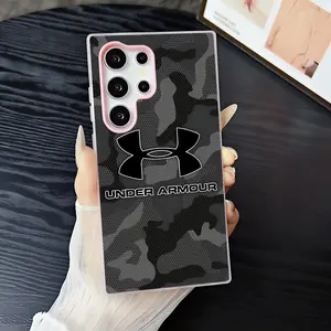 American Sportswear Under Armour Phone Case 2‑in‑1 Clear Jelly Case for Samsung Galaxy S26/S26+/S26 Ultra/S25/S24/S23/S22 | Dopamine Photo Card Holder | Soft TPU Shockproof Anti‑Yellowing Slim Lightweight Protective Cover