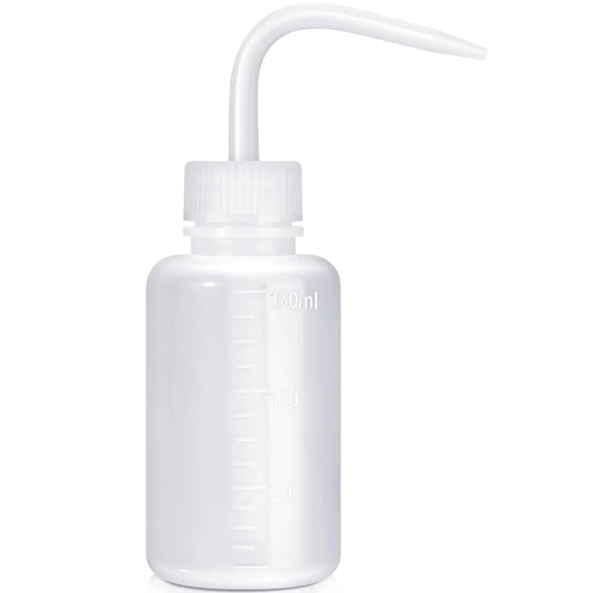 150ML Premium Eyelash Water Bottle for Extensions, 5.1oz White  Water Bottles No Need to Squeeze Hard, Easy to Carry Eyelash Bottle Rinse for Eyelashes, Cleaning(1 pack)