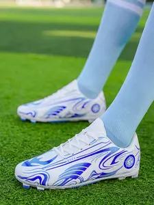 1 Pair Unisex Firm Ground Football Training Shoes | Breathable PU | Enhanced Shooting Performance | Lightweight Flexible | Breathable Inner Lining | Multi-Ground Studded | Viral