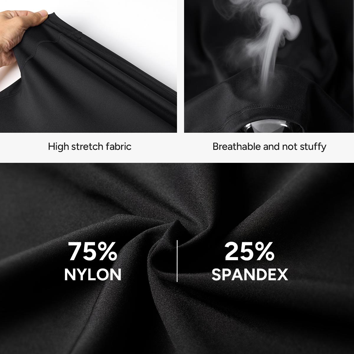 【Clearance】Nebility Men's High Compression Long Sleeves Quick Dry Moisture Wicking Shirts for Fishing Workout Gym UPF SPF Sun Protection T-Shirts with High Elasticity compression shirts