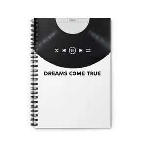 Dreams Come True Spiral Notebook - Ruled Line, Dream Journal, Writing Notebook, Inspirational Stationery, Back to School Gift, Personalized