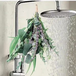 Small Eucalyptus and Lavender Luxurious Shower Decor Bouquet | Ideal for Shower Decor and Home Ambiance Natural Real Fresh Eucalyptus Leaves Eucalyptus Shower Plant