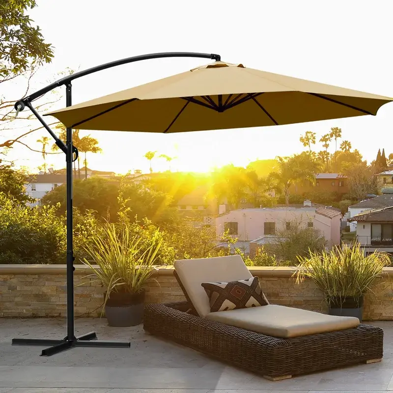 brown patio umbrellas 15 ft. Double Sided Market Umbrella with Base Farming & Forestry Caravita Big Ben Market Handlebar:3: P Type The base can be