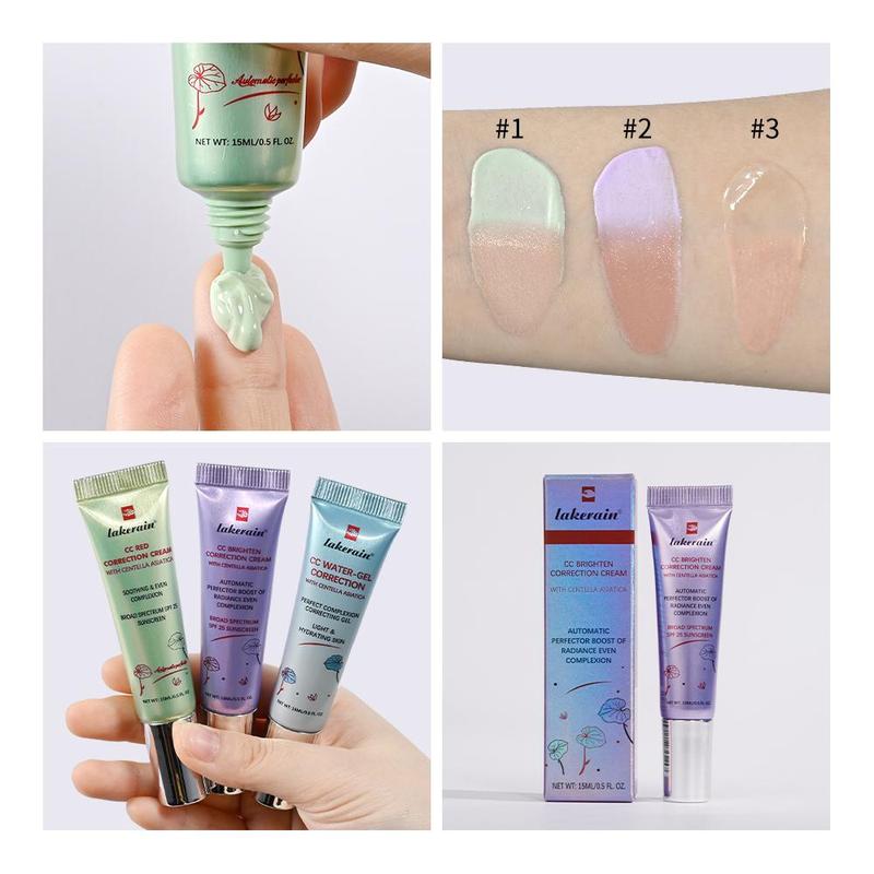 Centella Asiatica CC Cream, 1 Count Moisturizing CC Cream, Lightweight & Non-greasy Formula Moisturizer for Even Skin Tone, Makeup Essentials