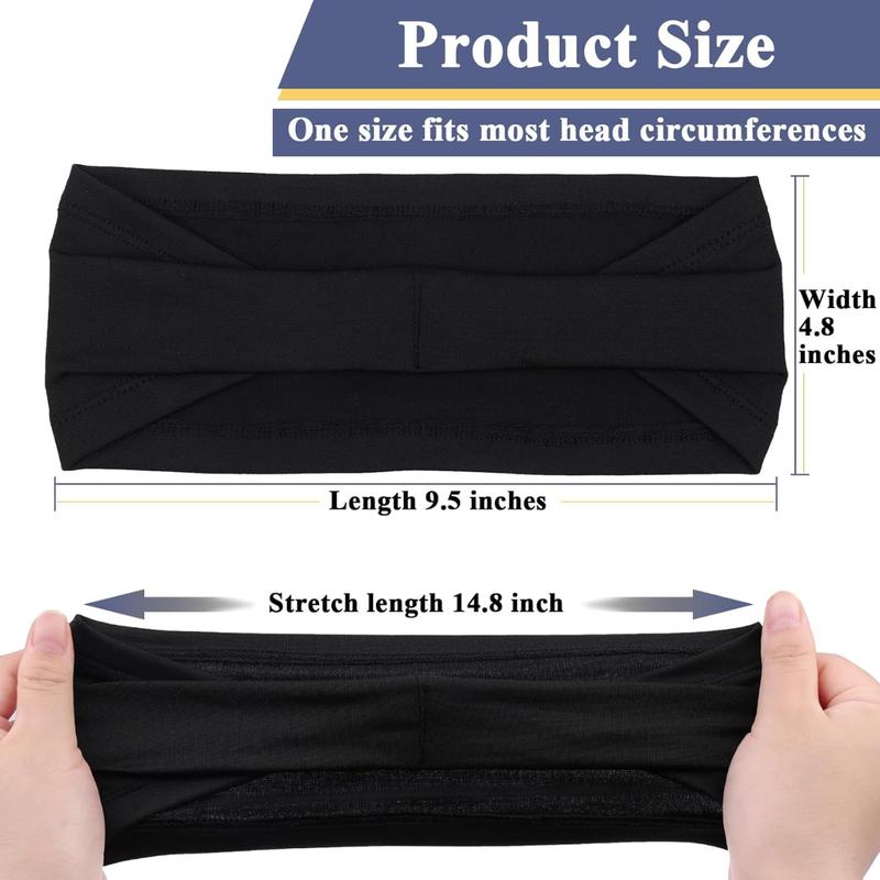 5 Pack Sports Headbands for Men Moisture Wicking Running Workout Headbands Unisex for Cycling Basketball Yoga Football