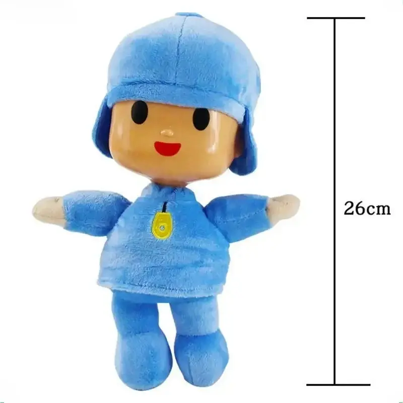 Cute little P Yo Yo Pocoyo plush toy set-Ali elephant, Barto duck, puppy Lula, animal doll as a birthday gift for children.