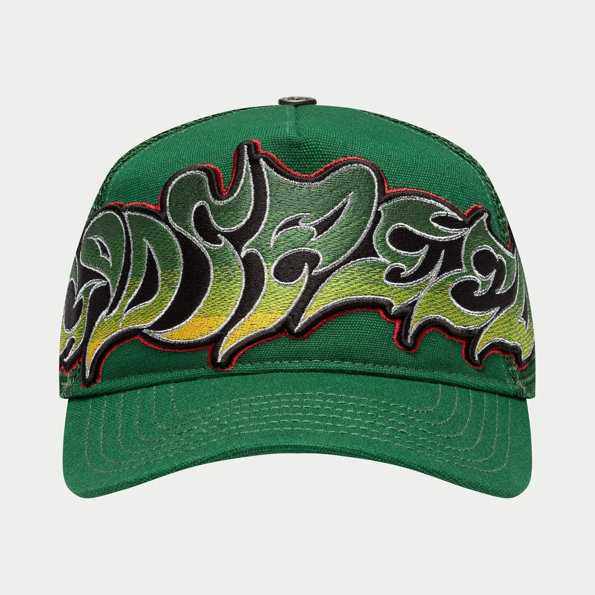 Godspeed GS Neo Trucker Hat - Green/Yellow/Red