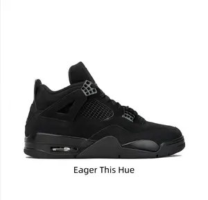 Full matte black suede running shoes with subtle silver hardware, monochrome tone creates sleek mysterious streetwear aesthetics