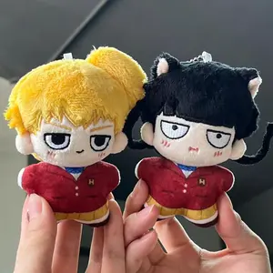New Mob Psycho 100 Plush Toys Cartoon Cute Soft Stuffed Kageyama Mob Shigeo Keychain Kawaii Dolls For Kid Birthday Gift