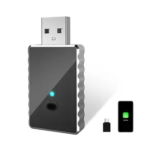 Wireless CarPlay Adapter for iPhone & Android Auto Fast Setup No Latency Compatible with Built-in CarPlay Systems