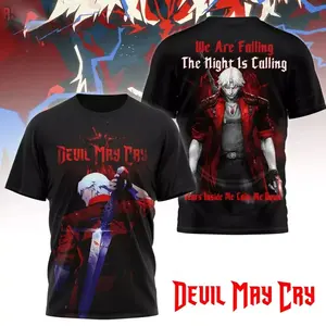 Devil May Cry We Are Falling The Night Is Calling 2025 3D T-Shirt