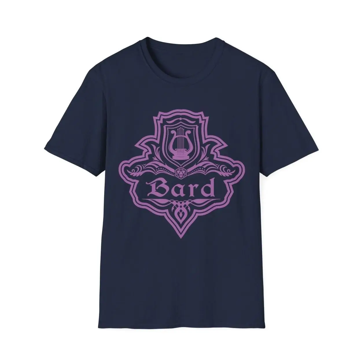 Retro Tabletop RPG D&D DnD Bard Class Emblem T-Shirt Adventure Tee D20