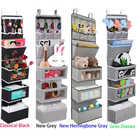 VICTORICH All-in-1 Over-the-Door Multi Functional Organizer - Universal Fit Closet Door Rack, Wall File Holder with Hanging Design for Bathroom, Dorm Room - Storage Organization (Various Colors)