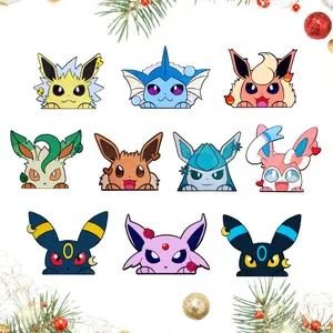 Eeveelutions Vinyl Peeker Sticker, Sylveon, Vaporeon, Jolteon, Flareon, Espeon, Shiny Umbreon Laptop, Tumble or Mug
