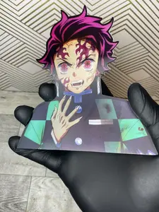 Demon Slayer 3D Lenticular Motion Car Sticker Decal Peeker - Tanjiro Kamado