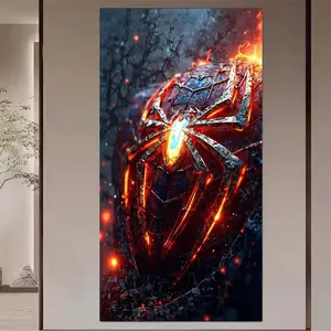 1 DIY handmade diamond painting kit, 5D diamond art set, DIY decoration, spider mask diamond painting kit full round diamonds, mosaic, diamond art, DIY art home decoration, suitable for Christmas.