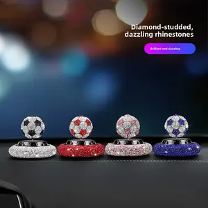 Football-Shaped Car Dashboard Ornament, High-End Unisex Solid Car Perfume Holder with Long-Lasting Fragrance Disc, Latest Release Air Freshener