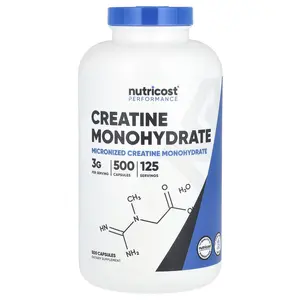 Nutricost Performance, Creatine Monohydrate, 500 Capsules (0.75 g per Capsule)