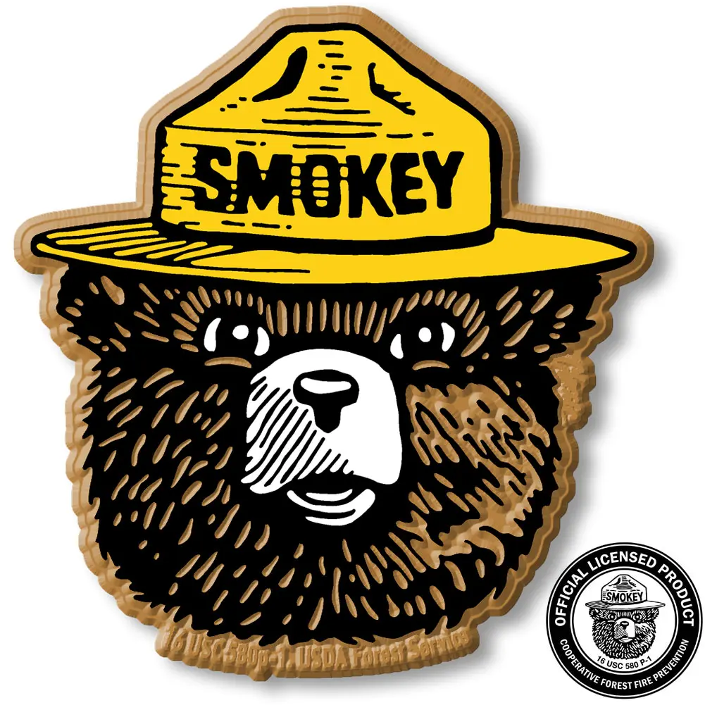 Smokey Bear Head Magnet by Classic Magnets