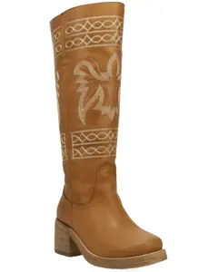 Dingo Women's Avalon Tall Fashion Boot Round Toe - Di2288-Tan