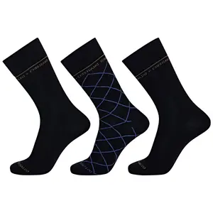 CR7 Men's Cotton Blend 3-Pack Fashion Socks, multicolor