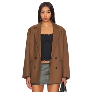 LIONESS Wyoming Blazer in Chocolate