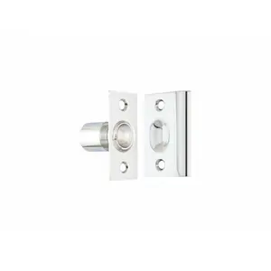 212 MAIN Solid Brass Emtek Ball Catch - Bright Chrome, Home Improvement Door & Gate Hardware