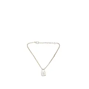 Pre-owned Louis Vuitton Sterling Silver 925 (Ag925) Small Leather Goods UNICEF Bracelet Silver Bracelet Limited