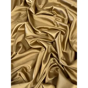 Gold Stretch Crepe Back Satin