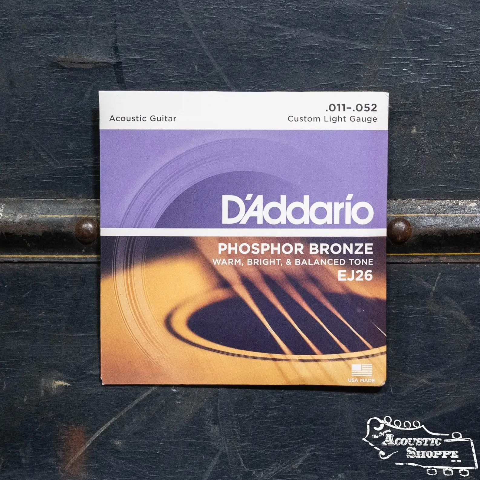 D'Addario EJ26 Phosphor Bronze Acoustic Guitar Strings, Custom Light, 11-52